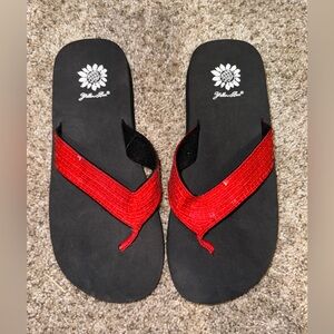 Yellow Box Flip Flops Brand New